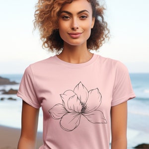 Magnolia Flower T-Shirt: Soft Unisex Tee