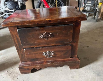 Bedside Stand Solid Wood