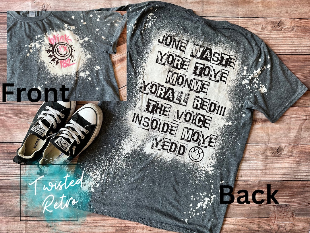 Don't Waste Your Time on Me Blink 182 Shirt Front and Back - Etsy - Dont Waste Your Time On Me Shirt