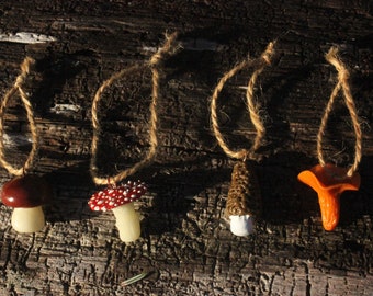 Mushroom Ornaments Decor (4pack)