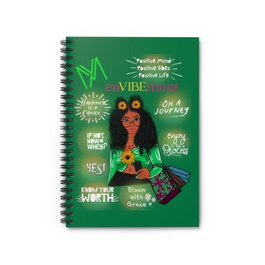 Journal/mental health/journaling/affirmation/black girl journey