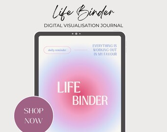 Life Binder | Dream life binder, Organisational binder, Selfcare planner, Manifestation binder, Affirmations, Dream life journal, Journal