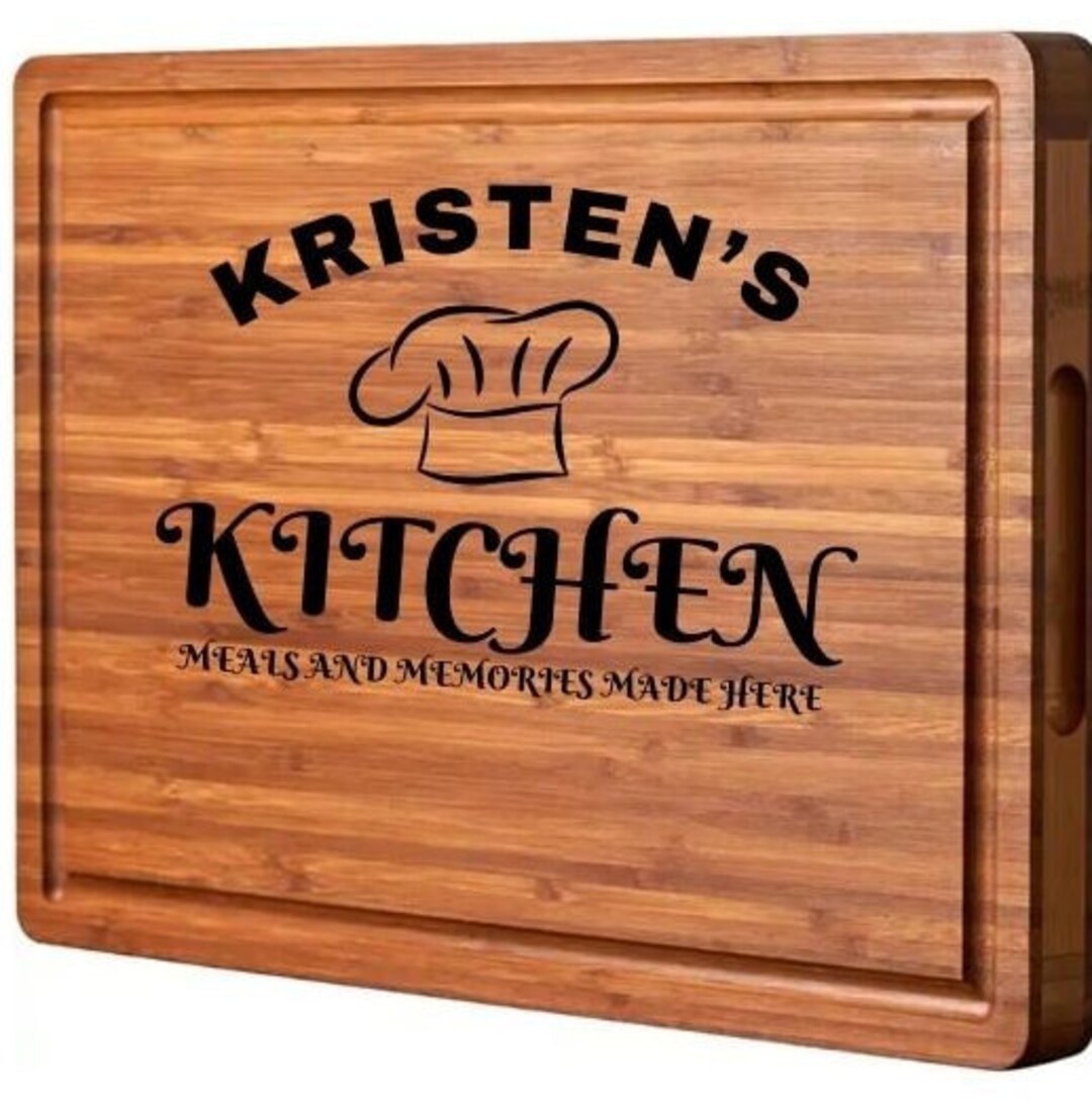 Large Personalized Cutting Board Wedding Gift, Custom Walnut Maple