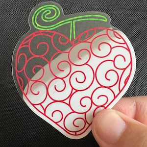 Op-Op! ~ (CLEAR) Devil Fruit sticker
