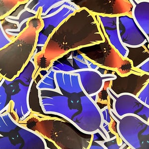 Guardians of the Sea and Sky zilveren/gouden Wings Lugia/Ho-oh-stickers (2 stuks)