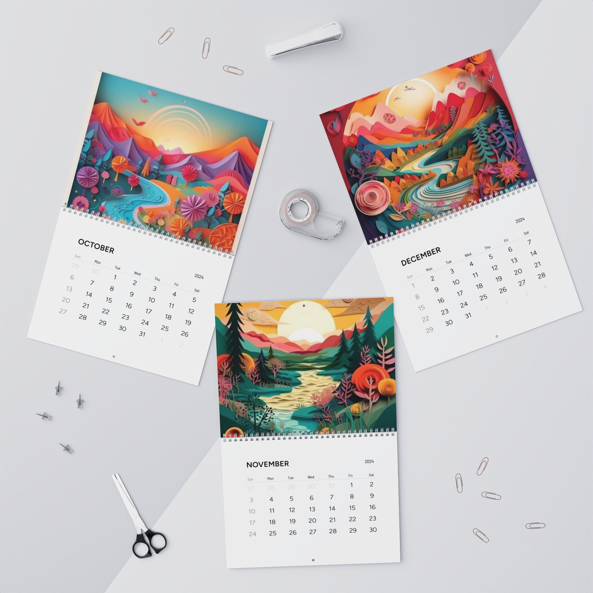 Personalized Wall Calendar/best 2024 Calendar/design Wall Etsy
