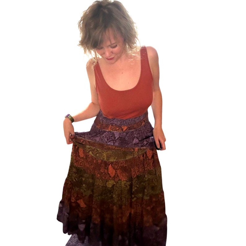 Anthropologie x Colima tiered, pleated, snake print maxi tank dress (XL) SOLD OUT! image 8