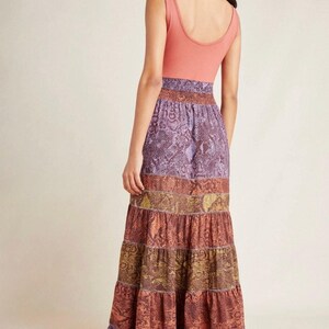 Anthropologie x Colima tiered, pleated, snake print maxi tank dress (XL) SOLD OUT! image 2