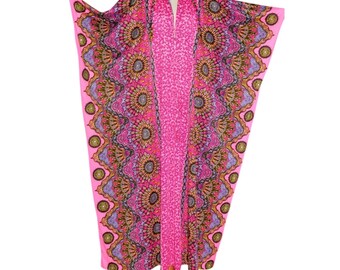 LeVoy’s USA brand VTG 60s/70s psychedelic, one of a kind, silk kaftan