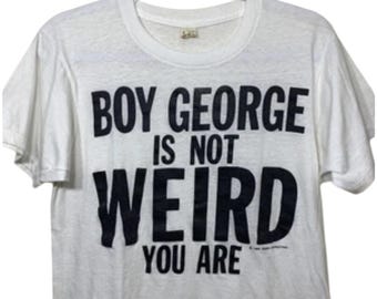 1984 sz L Boy George Culture Club promo shirt! Excellent