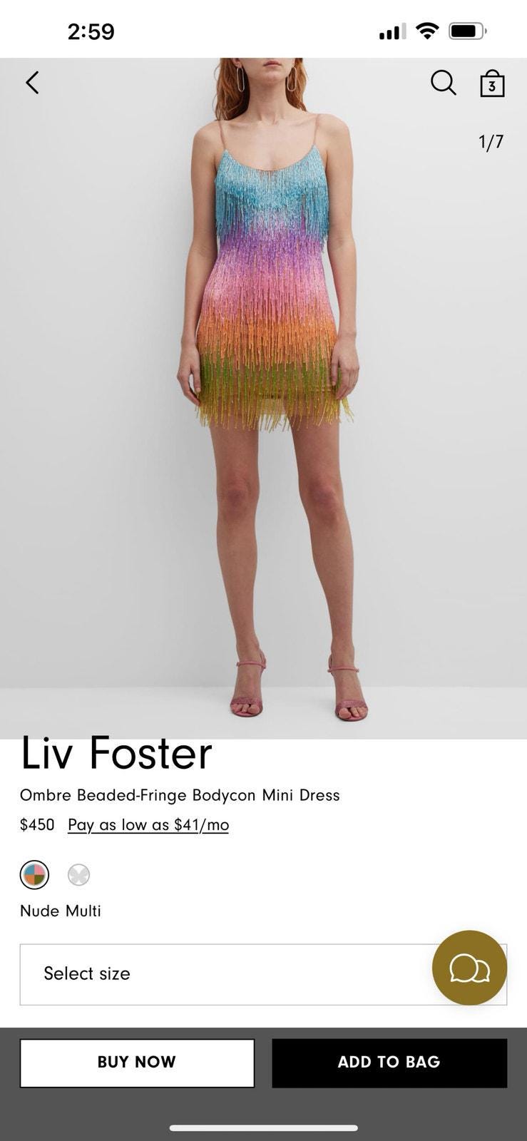 liv foster beaded fringe dress Women's Mini - Multi - Size 14 this dress features