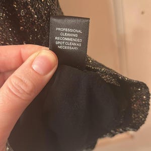 VTG Anthropologie / Boundary & Co. gold sequin mini dress with open panel, mesh back GORGEOUS image 8