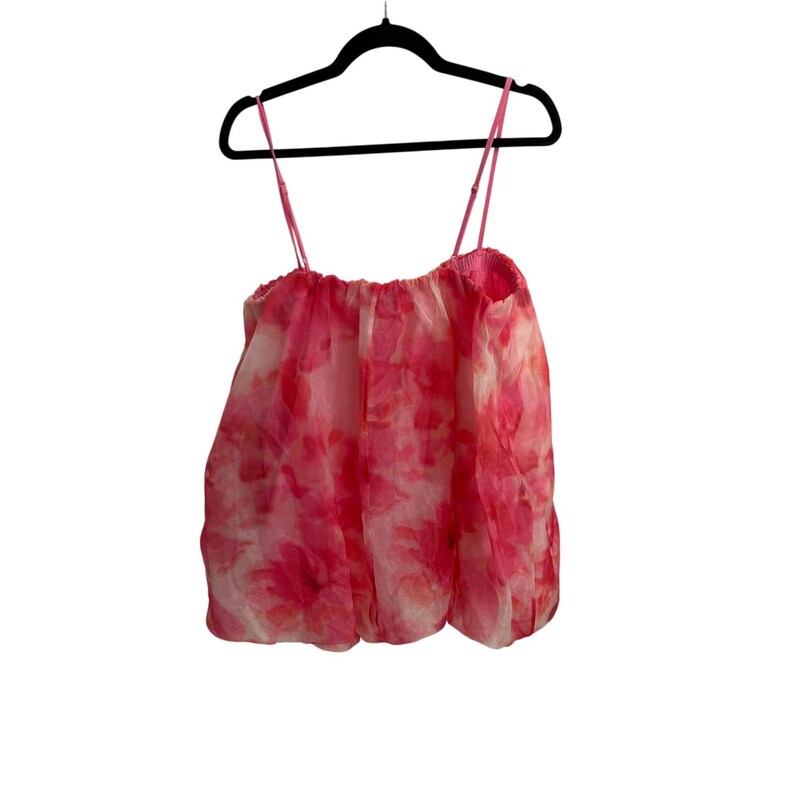 Anthropologie x Sunday in Brooklyn Organza Bubble Dress Cotton Candy Pink sz L image 8