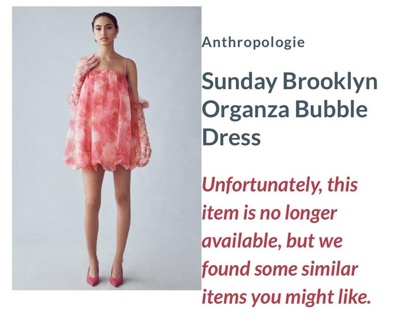 Anthropologie x Sunday in Brooklyn Organza Bubble Dress Cotton Candy Pink sz L image 1