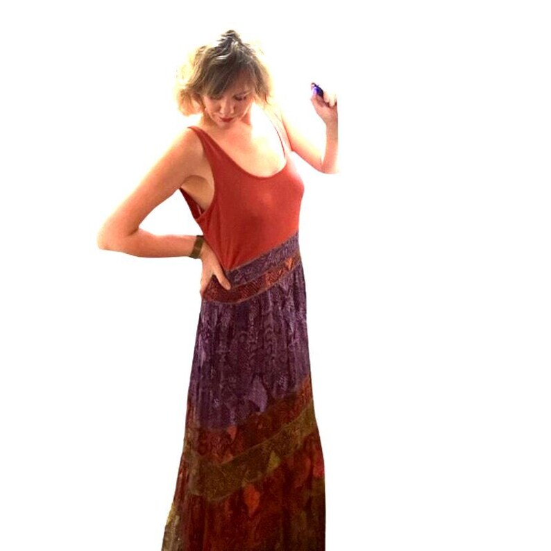 Anthropologie x Colima tiered, pleated, snake print maxi tank dress (XL) SOLD OUT! image 6