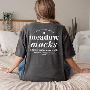 Comfort Colors 1717 Mockup Pepper, Comfort Colors Mockup, Trendy Model Mockup, Boho Tshirt Mockup, Pepper Shirt Mockup, Real Person Mockup