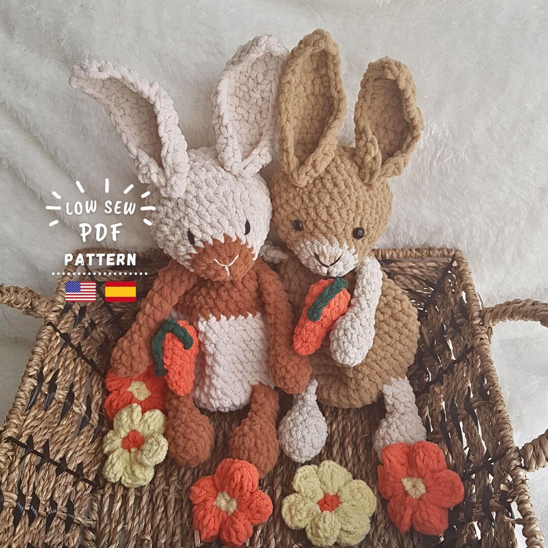 Crochet Pattern, Amigurumi Cute Plush Rabbits, Crochet Rabbits With ...