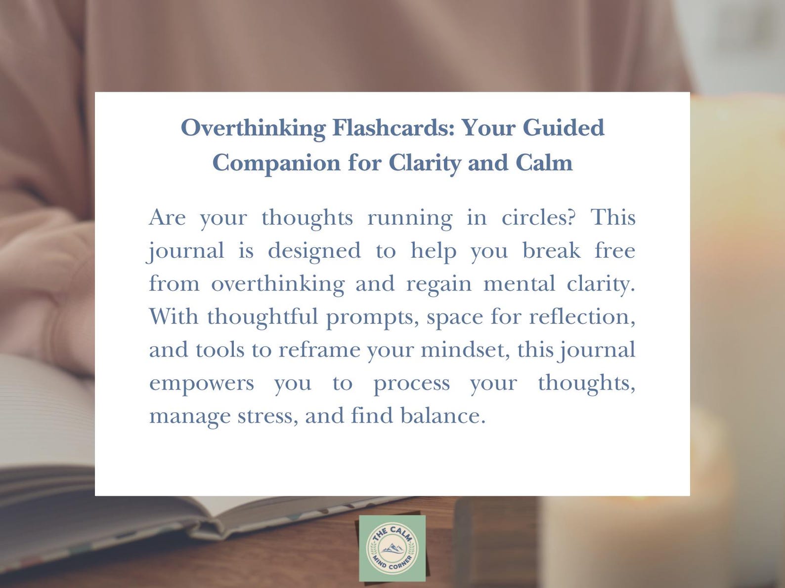 Overthinking Card Printable Flashcards to Stop Overthinking CBT Flashcards for ...