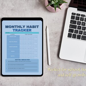 Weekly Planner and Monthly Tracker Bundle