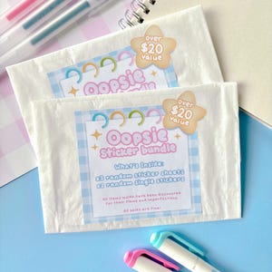 Oopsie Sticker Bundle | B-Grade | Grab Bags | Stationery | Mystery Bundle | Sticker Pack | Value Pack | Surprise Stickers | Blind Bag