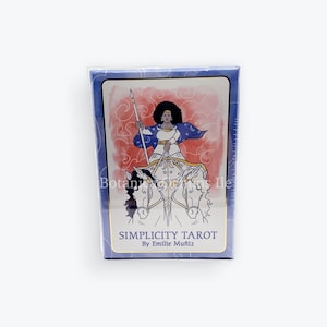 Simplicity Tarot Deck de Emelie Muniz / Tarot Cards / Adivinación/ Guía incluida / Trabajo de arte en acuarela / U.S Games System, Inc