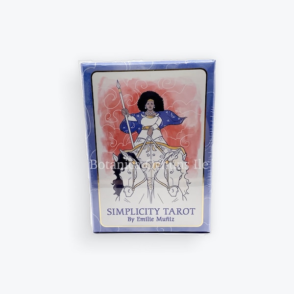 Simplicity Tarot Deck by Emelie Muniz / Tarot Cards / Divination/ Guidebook included / Watercolor Art work / U.S Games System, Inc