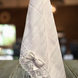 Romantic Kitchen Towel - Rustic Tea Towel for Kitchen - Handmade Lace Tea Towel - Kitchen Decoration Towel -Cottagecore Decor