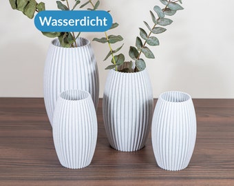 Vase "Curve" • Wasserdicht • Für Frischblumen und Trockenblumen • 3D Druck • frische Blumen - Homepage Decor