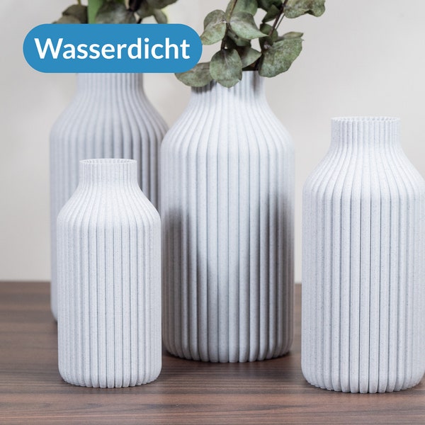 Vase "Bottle" • Wasserdicht • Für Frischblumen und Trockenblumen • 3D Druck • frische Blumen - Homepage Decor