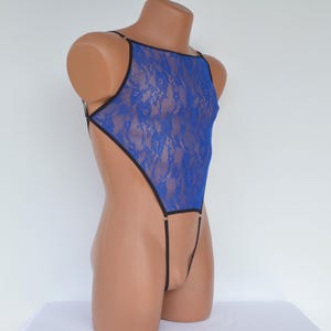 Sissy lingerie for men, see though underwear, sheer mesh bodysuit