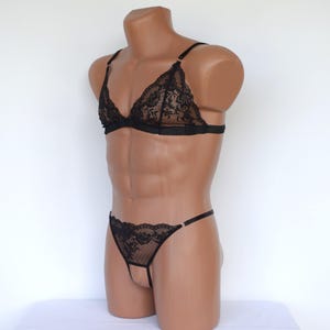 Sissy lingerie set for men, femboy lingerie