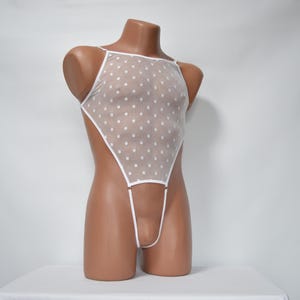 Open access bodysuit for men