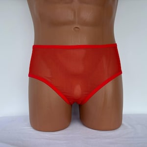 Sheer men&#39;s underwear, see though panty, transparent lingerie for men