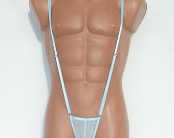 See through mini bikini for men,