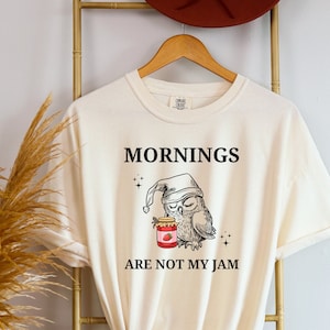 Owl Shirt Gift, Comfort Colors Cool Owl Shirt, Jam Jar TShirt, Morning Owl T shirt