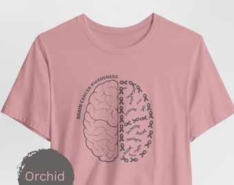 Gehirn Krebs Shirt, Gehirn Krebs Krieger T-Shirt, Gehirn Krebs Bewusstsein Monat Geschenk, Gehirn Krebs Band T-Shirt, Go grau im Mai, Support Squad
