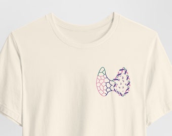 Unisex Schilddrüsenkrebs-Shirt, Schilddrüsenkrebs-Krieger-T-Shirt, Schilddrüsenkrebs-Bewusstseinsgeschenk, Krebsband-Shirt, Schilddrüsenkader