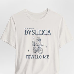 Chemise poulet street bike, t-shirt vie à la ferme, t-shirt adulte unisexe rétro, poulet dyslexie dessin animé vintage, t-shirt graphique dyslexique