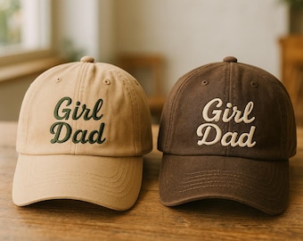Girl Dad Hat, New Dad Baseball Cap, Dad Trucker Hat, Personalized Dad Gift, Custom Embroidered Father’s Day Hat, Dad of Girls Cap