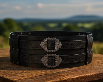 Vintage 1960s Glass Black Beaded Gunmetal Filigree belt Victorian revival Gothic il_1080xN.4189679263_retv.jpg main image 3