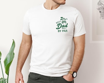 Meilleur papa par chemise de golf, chemise de papa de golf vintage, cadeau de fête des pères pour papa golfeur, chemise de golf drôle couleurs confort, cadeau de golf pour papa