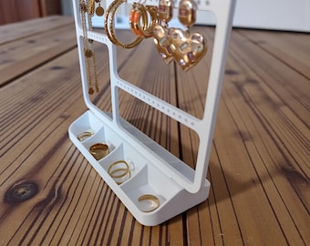 Minimalist Jewelry Organizer: Modern Earring, Necklace & Ring Holder Designs were created by Deltaprints
