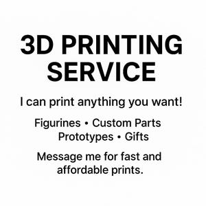 CUSTOM 3D Printing Service, 3D Prints, 3D Printed, 3D Printing/ Custom 3D Print Service & 3D Printer Service
