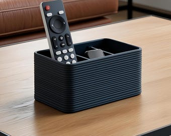 Ribbed Remote Control Holder, Coffee Table Caddy Designs were created by Deltaprints