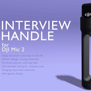 DJI Mic-2 Interview Handle/ Traditional Microphone Grip Interview Handle