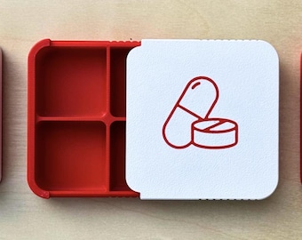 3D Printed Pill Box: Compact PLA Travel Medicine Organizer