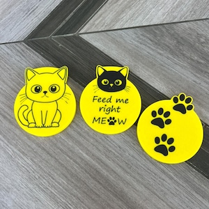 Set of 3/ Pet Food Can Lids - Fits Standard 3-inch(76mm). MADE IN USA