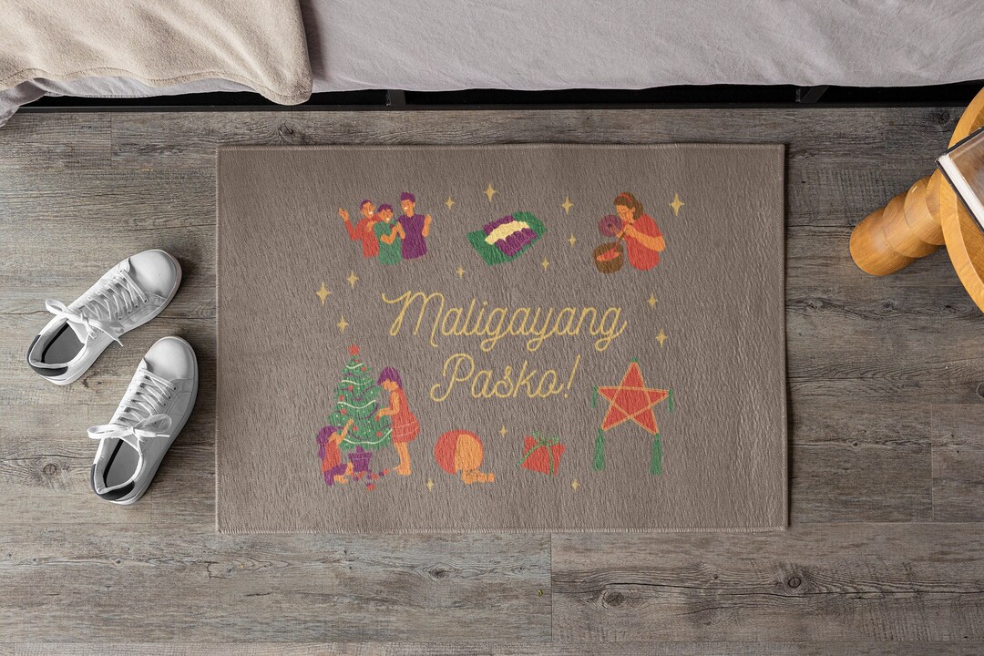 Filipino Christmas Outdoor Rug Mat Christmas Gift Idea Etsy