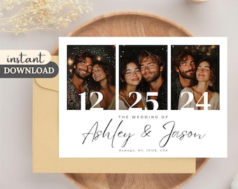 Minimalist Event Photobooth Template, Customizable Photo Booth Design, Photography Overlay, Editable Canva Template