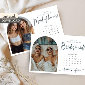Cartão editável para proposta de madrinha, modelo de convite personalizado para madrinha de casamento Canva, modelo de cartão "Você será minha madrinha de casamento"
